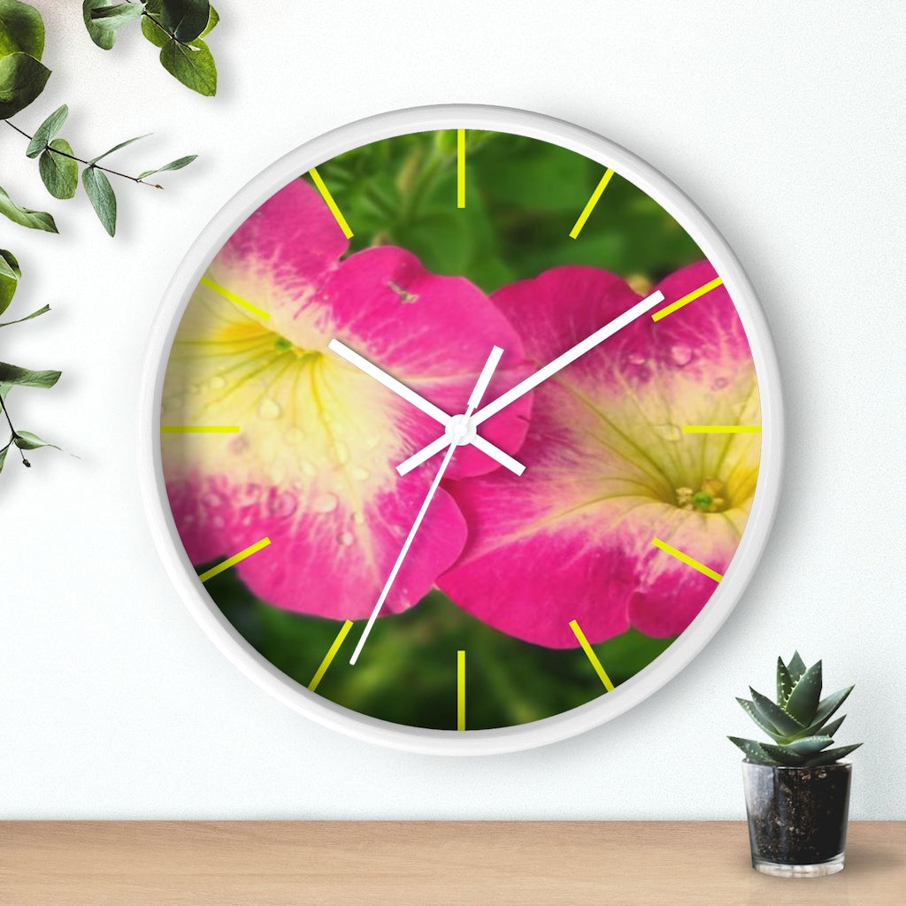 Petunia Wall clock