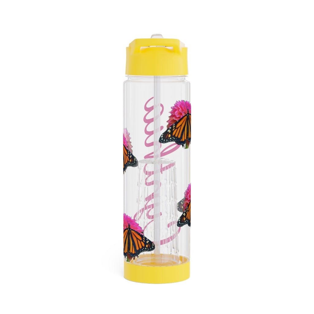 Personalized & Customized Butterfly Infuser Water Bottle (Bianca) (not a decal) I Gift I Bridesmaid I Teacher I Workout I Coworker I