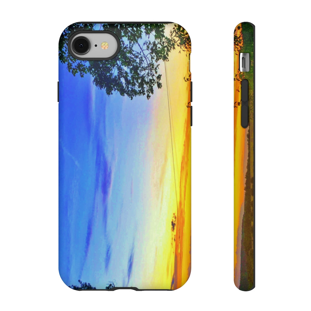 Sunset on the Horizon (vertical)  Mobile Phone Case for iPhone and Samsung Galaxy