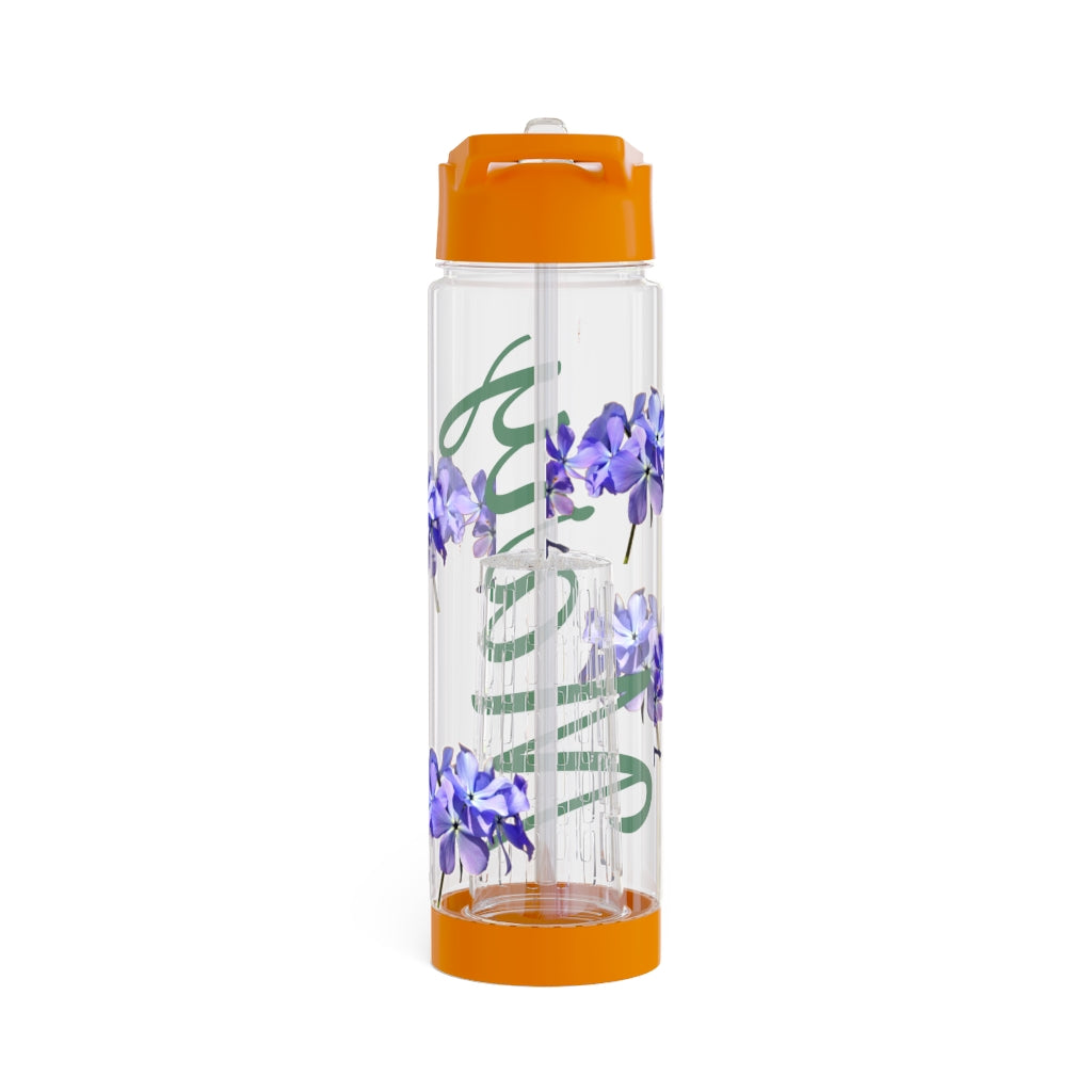 Personalized and Customized Infuser Water Bottle (Wild Blue Phlox) (not a decal) I Gift I Bridesmaid I Teacher I Gym I Coworker I For Her