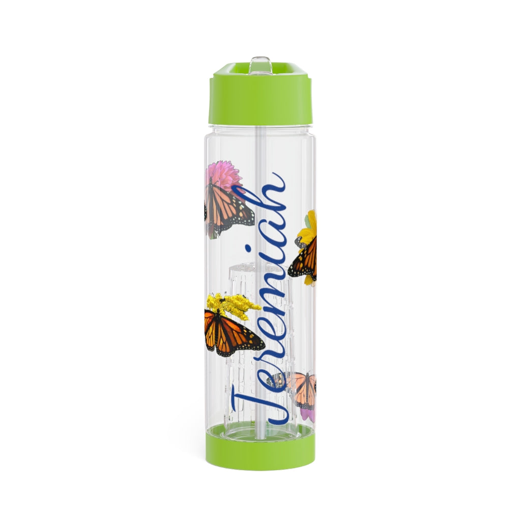 Personalized & Customized Monarch Butterfly Infuser Water Bottle (Bianca/Elizabeth/Marco/Olivia) (not a decal) I Gift I Bridesmaid I Gym