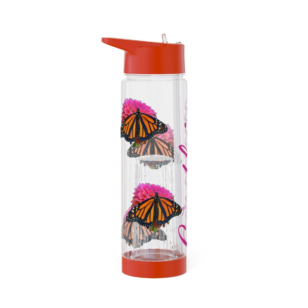 Personalized & Customized Butterfly Infuser Water Bottle (Bianca) (not a decal) I Gift I Bridesmaid I Teacher I Workout I Coworker I