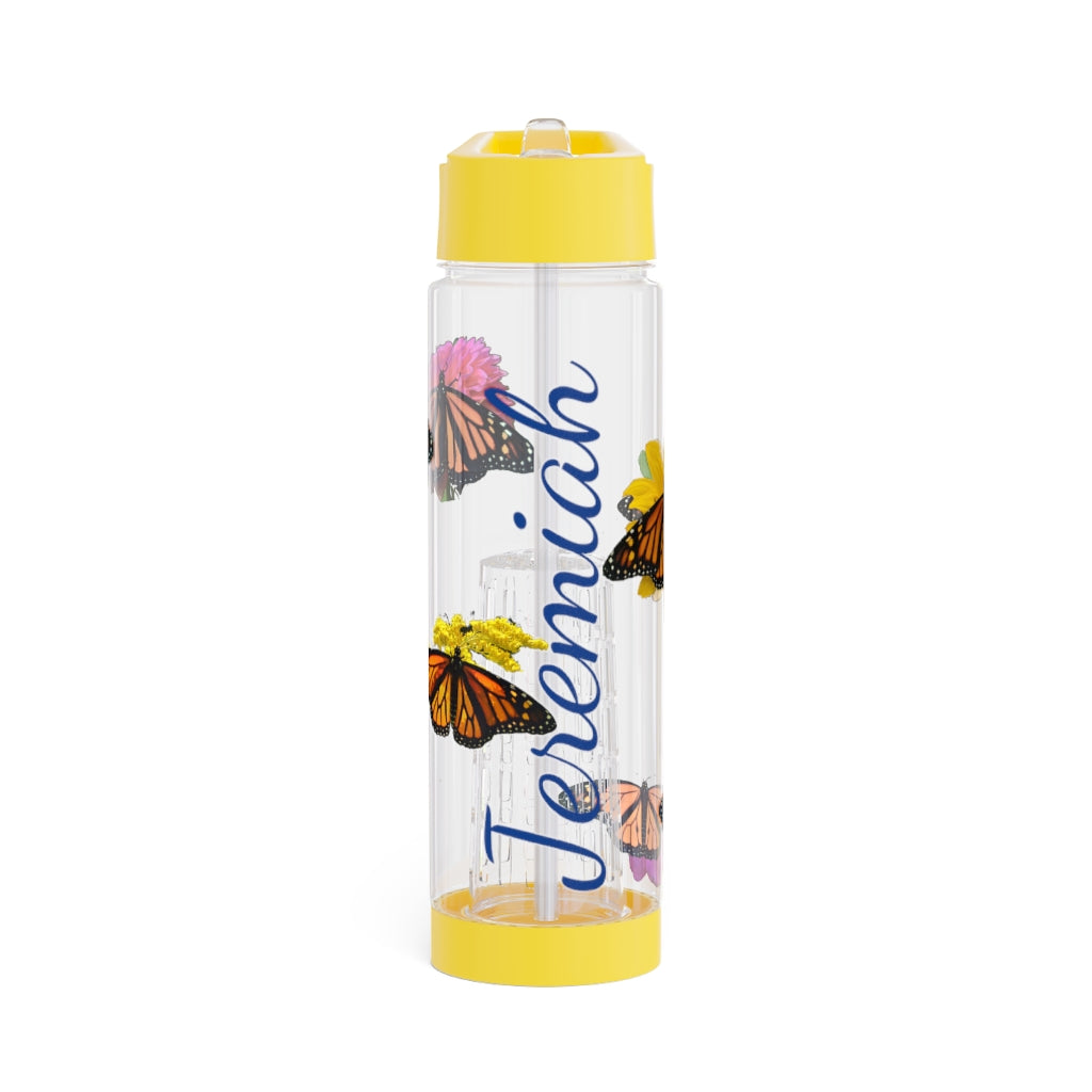 Personalized & Customized Monarch Butterfly Infuser Water Bottle (Bianca/Elizabeth/Marco/Olivia) (not a decal) I Gift I Bridesmaid I Gym