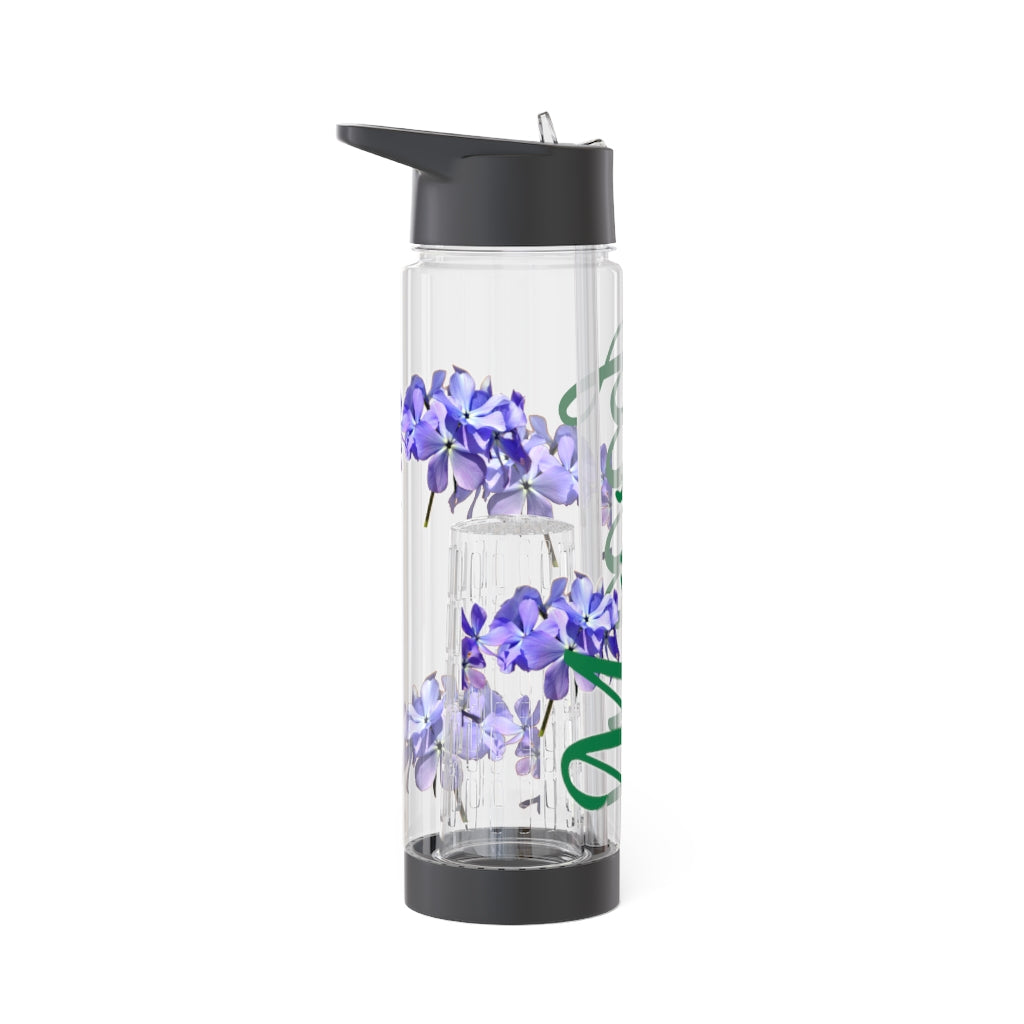 Personalized and Customized Infuser Water Bottle (Wild Blue Phlox) (not a decal) I Gift I Bridesmaid I Teacher I Gym I Coworker I For Her