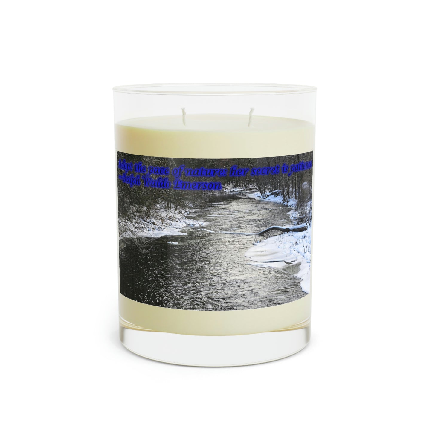 Double-wick Scented Candle - Full Glass, 11oz--Winter River photo