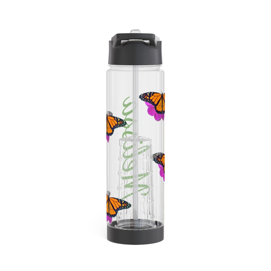 Personalized & Customized Butterfly Infuser Water Bottle (Marco) (not a decal) I Gift I Bridesmaid I Teacher I Workout I Coworker I Birthday