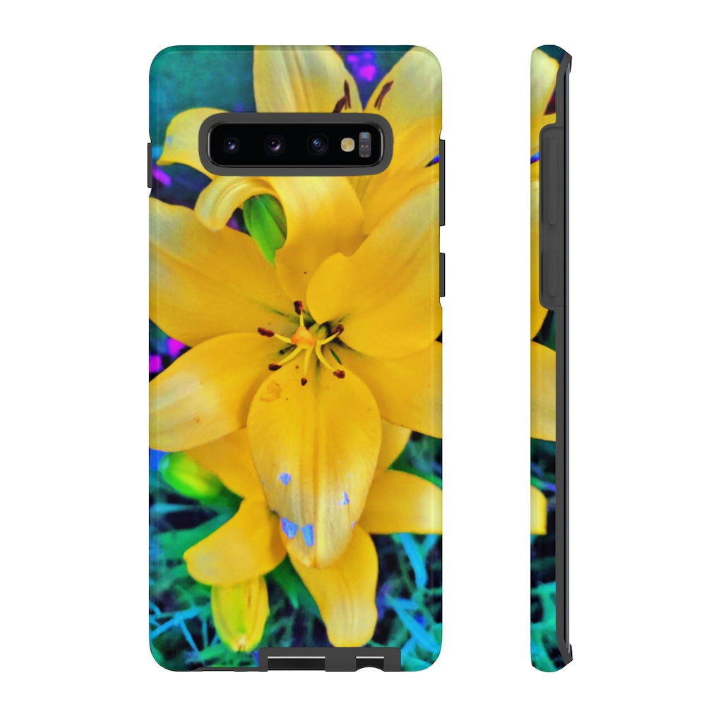 Yellow Lily Tough Case for iPhone and Samsung Galaxy