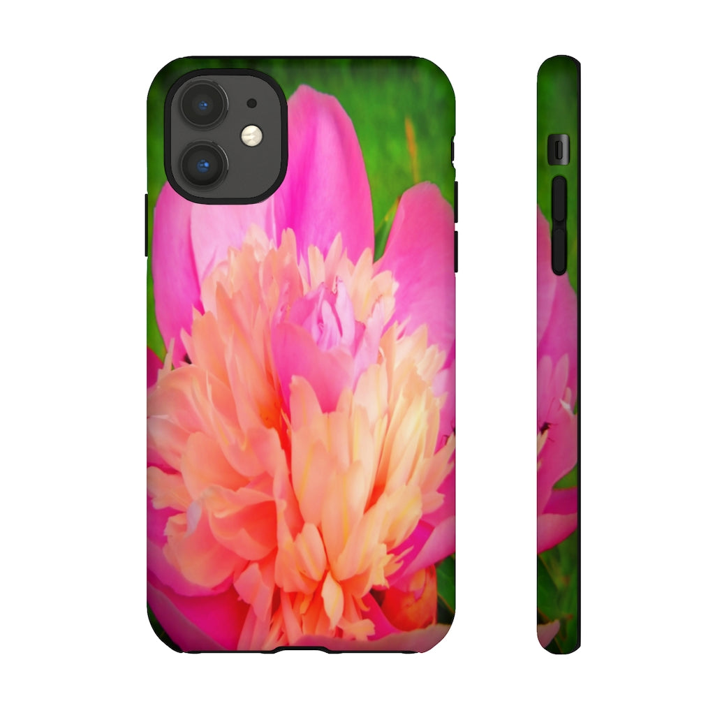 Pink Peony Mobile Phone Case for iPhone and Samsung Galaxy