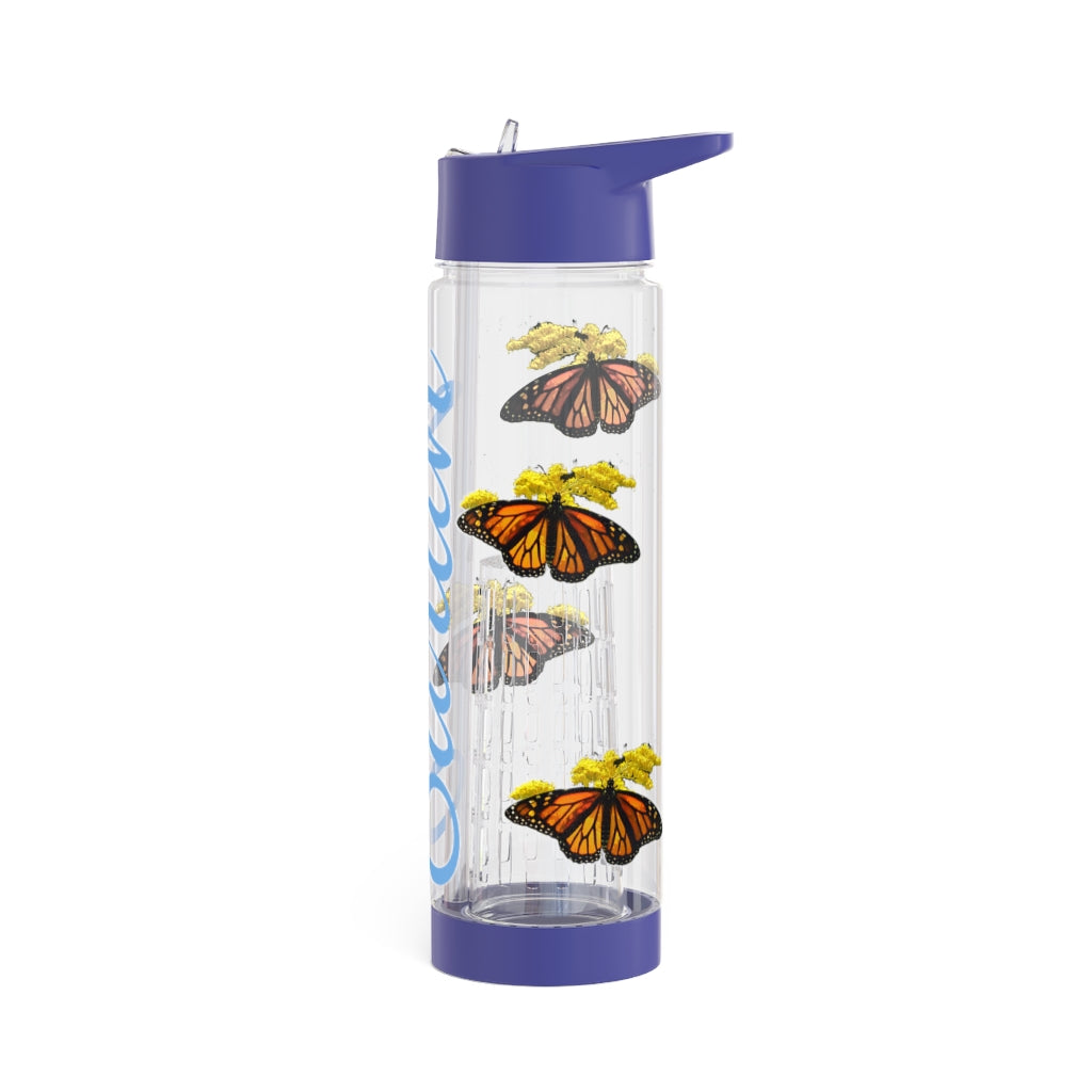 Personalized & Customized Butterfly Infuser Water Bottle (Elizabeth) (not a decal) I Gift I Bridesmaid I Teacher I Workout I Coworker