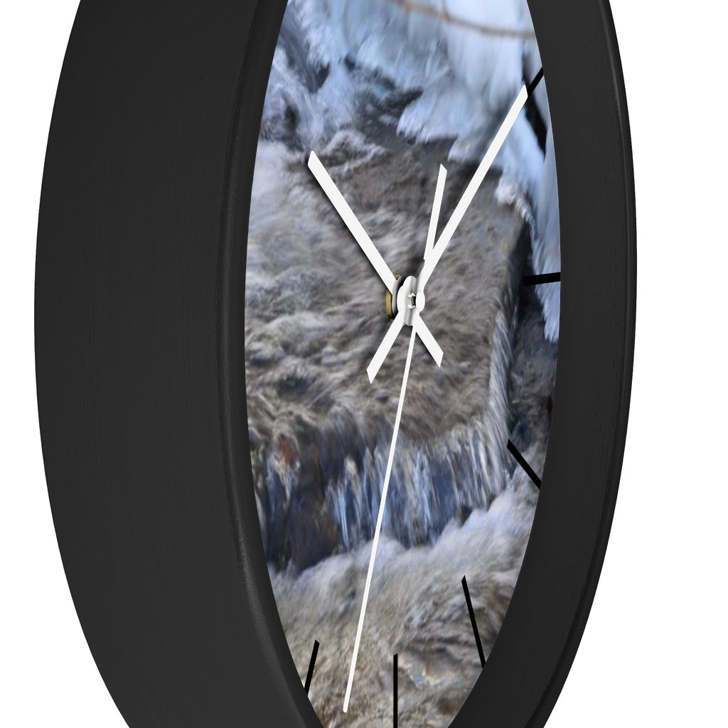 Icy Waterfall Wall clock