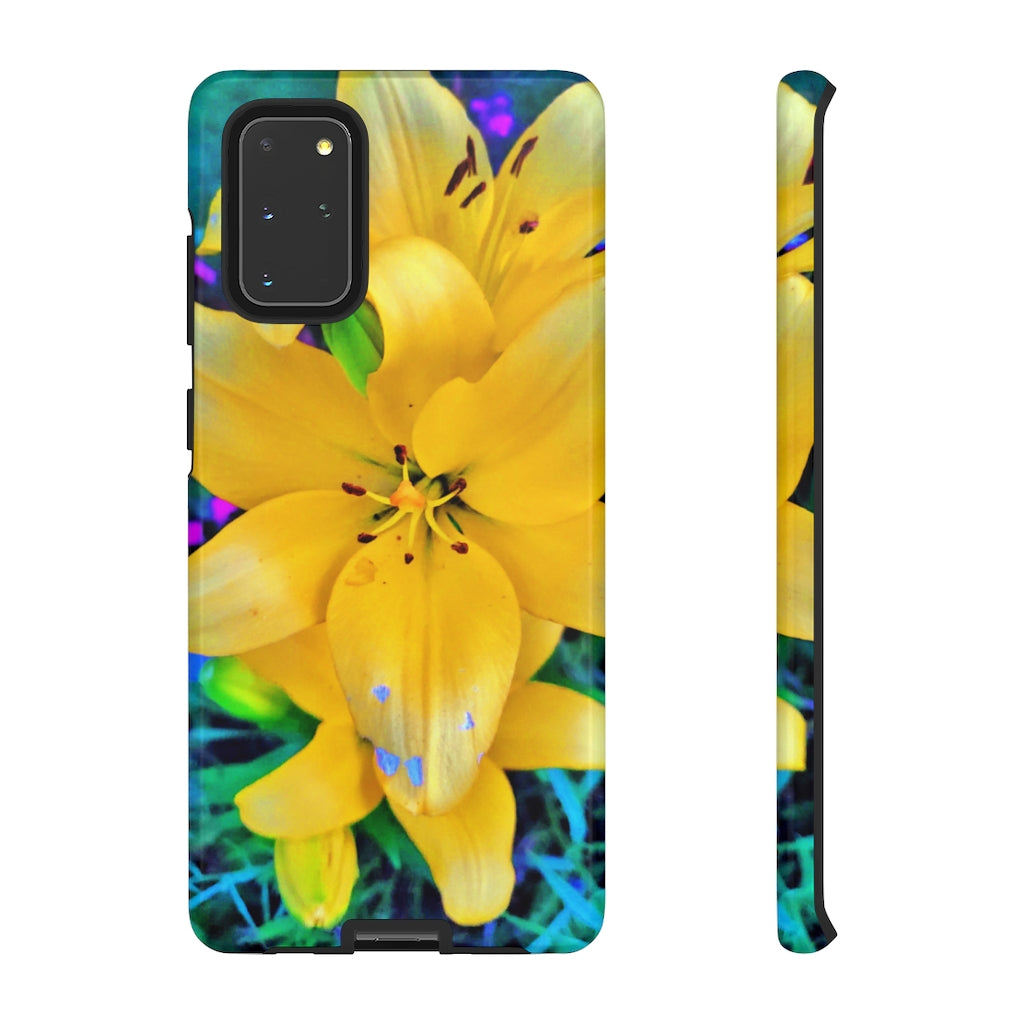 Yellow Lily Tough Case for iPhone and Samsung Galaxy