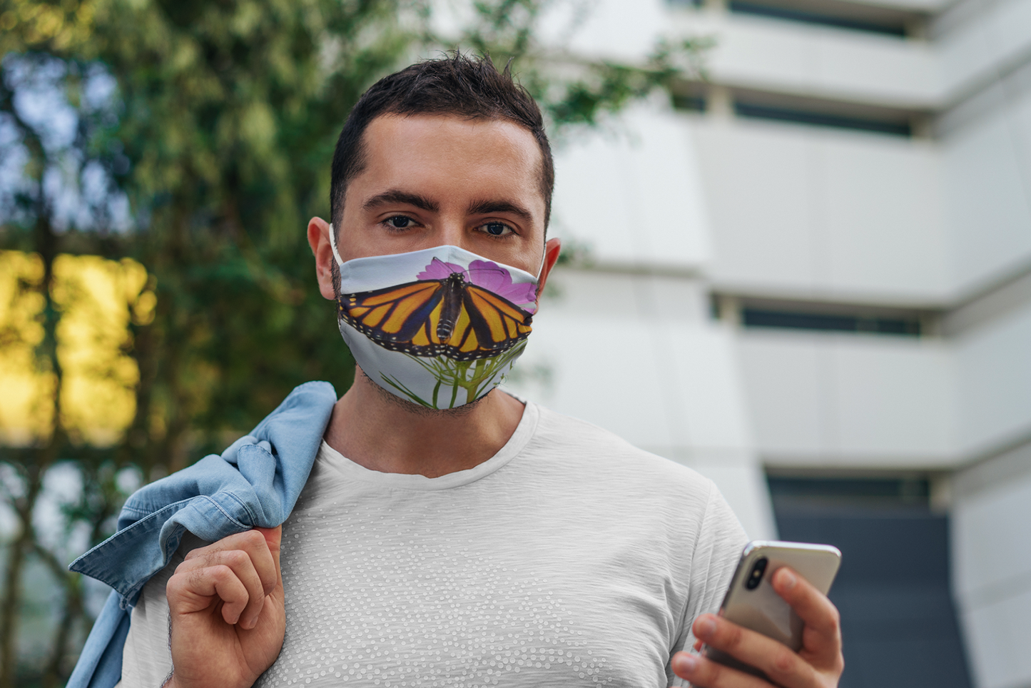 Monarch Butterfly Face Mask (various photos)