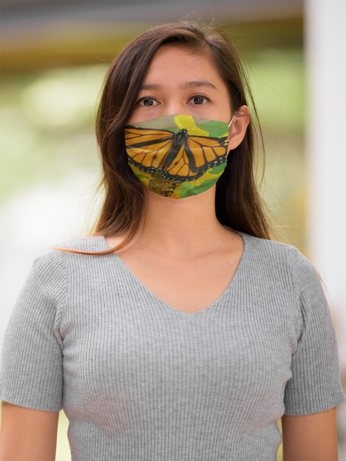 Monarch Butterfly Face Mask (various photos)