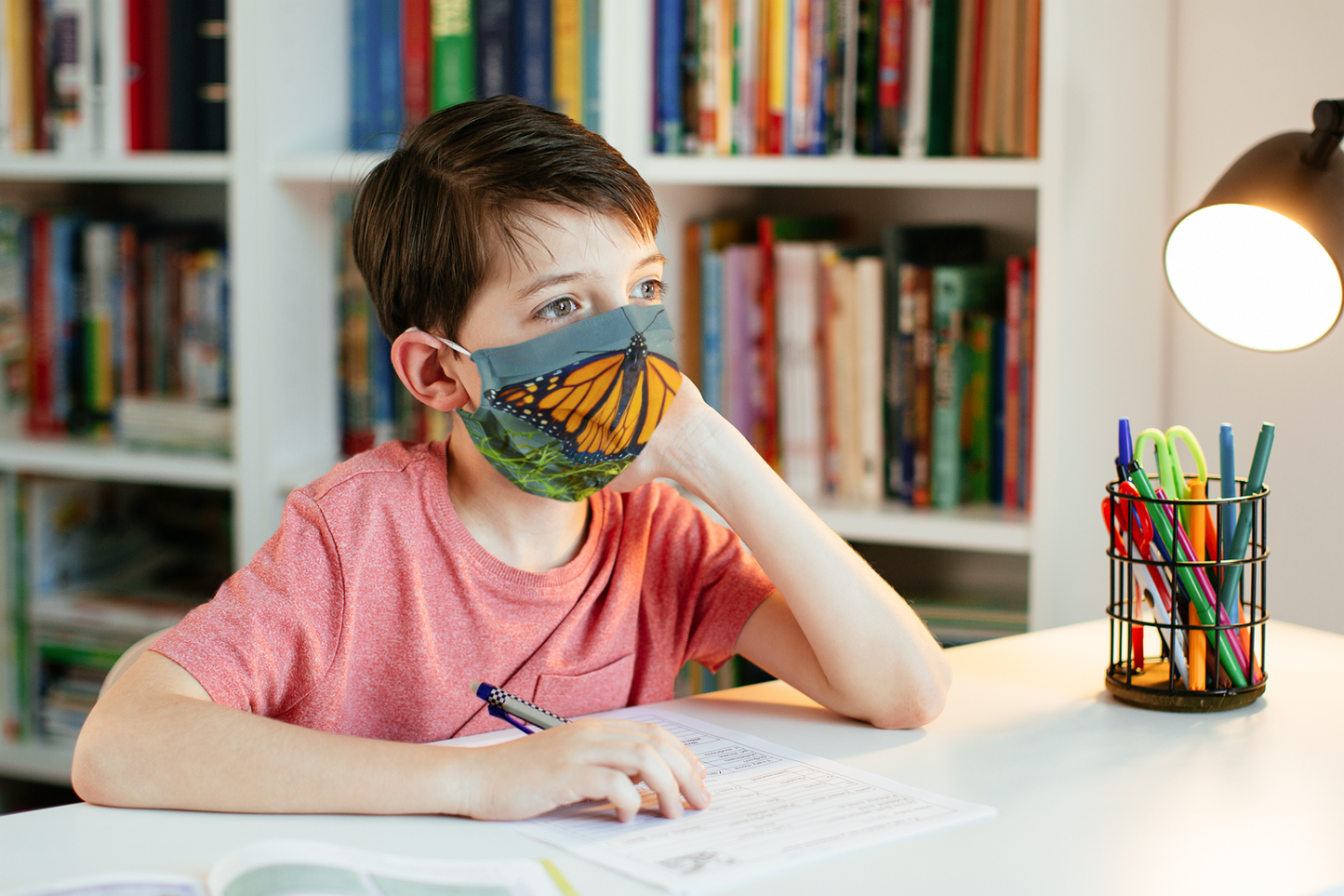 Monarch Butterfly Face Mask (various photos)