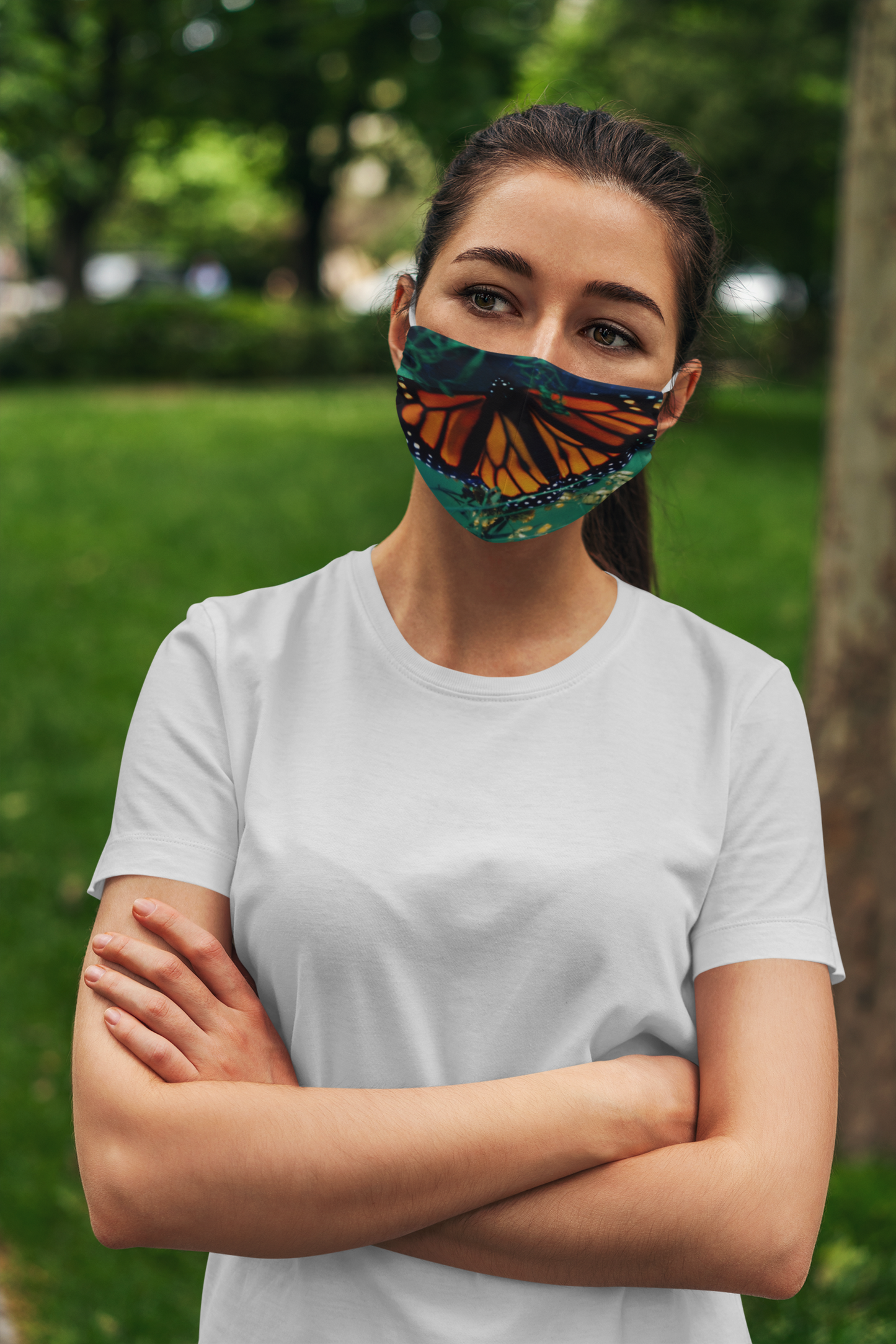 Monarch Butterfly Face Mask (various photos)