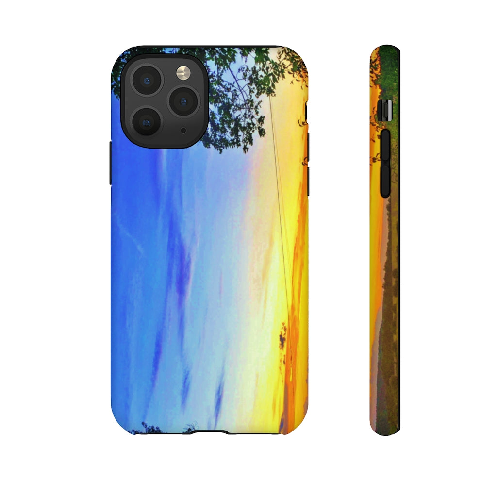 Sunset on the Horizon (vertical)  Mobile Phone Case for iPhone and Samsung Galaxy