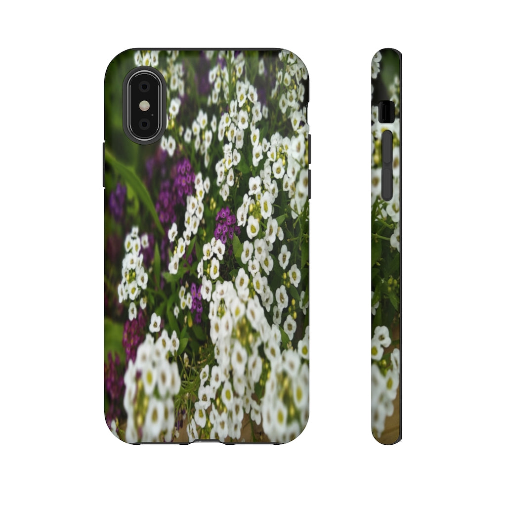 Sweet Alyssum Mobile Phone Case for iPhone and Samsung Galaxy