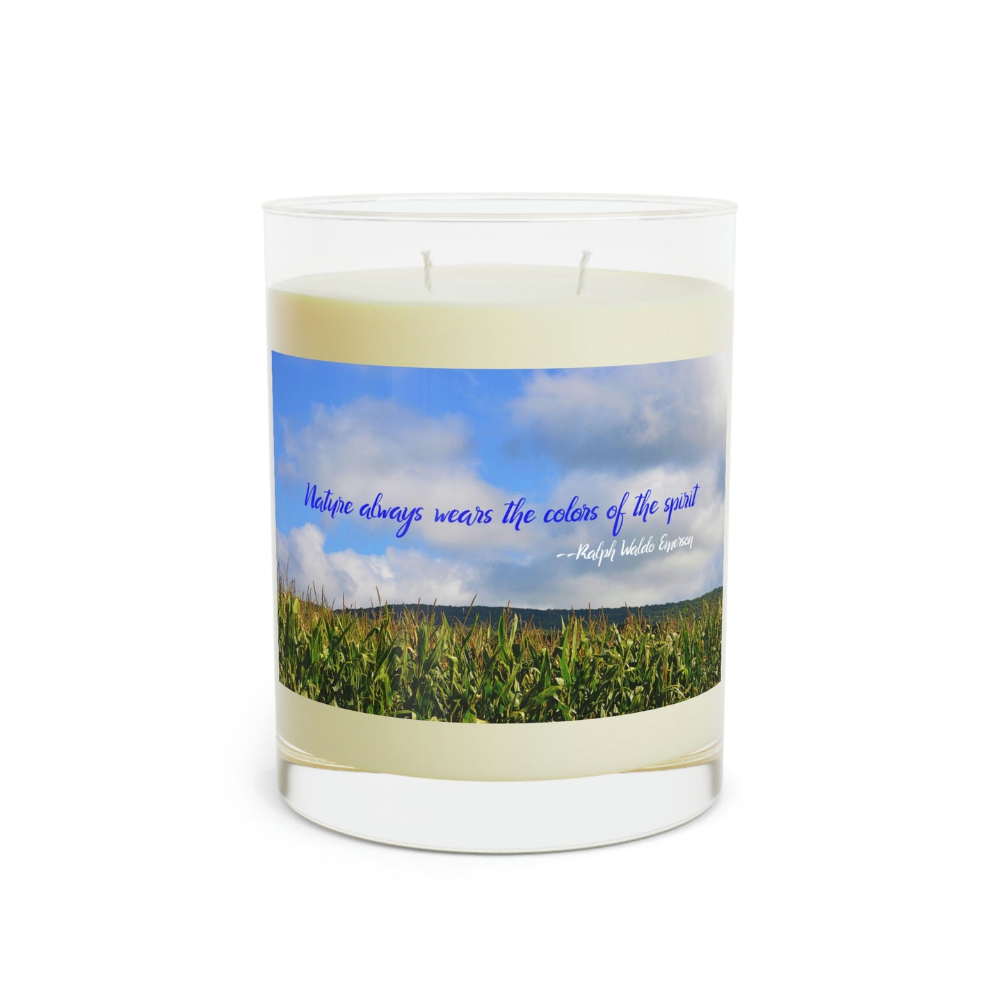 Double-wick Scented Candle - Full Glass, 11oz--Sunny Day Cornfield photo