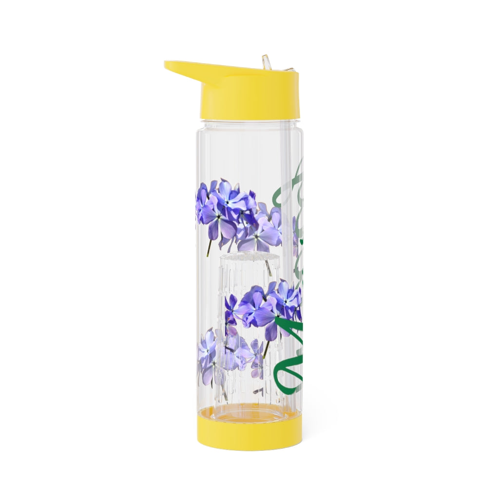 Personalized and Customized Infuser Water Bottle (Wild Blue Phlox) (not a decal) I Gift I Bridesmaid I Teacher I Gym I Coworker I For Her