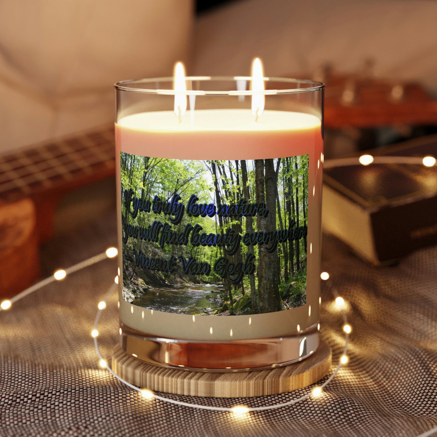 Double-wick Scented Candle - Full Glass, 11oz--Forest Stream photo