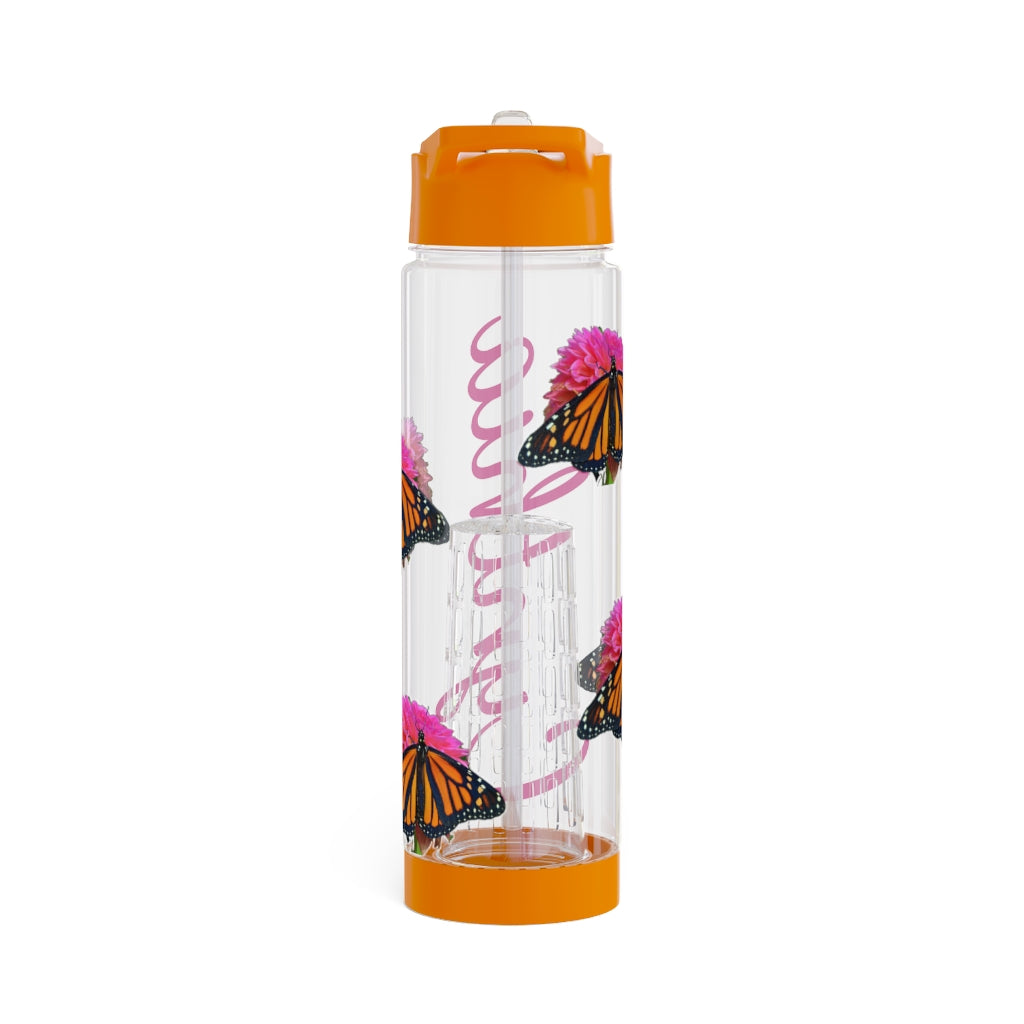 Personalized & Customized Butterfly Infuser Water Bottle (Bianca) (not a decal) I Gift I Bridesmaid I Teacher I Workout I Coworker I