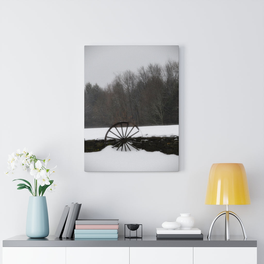 Wagon Wheel Stretched Canvas