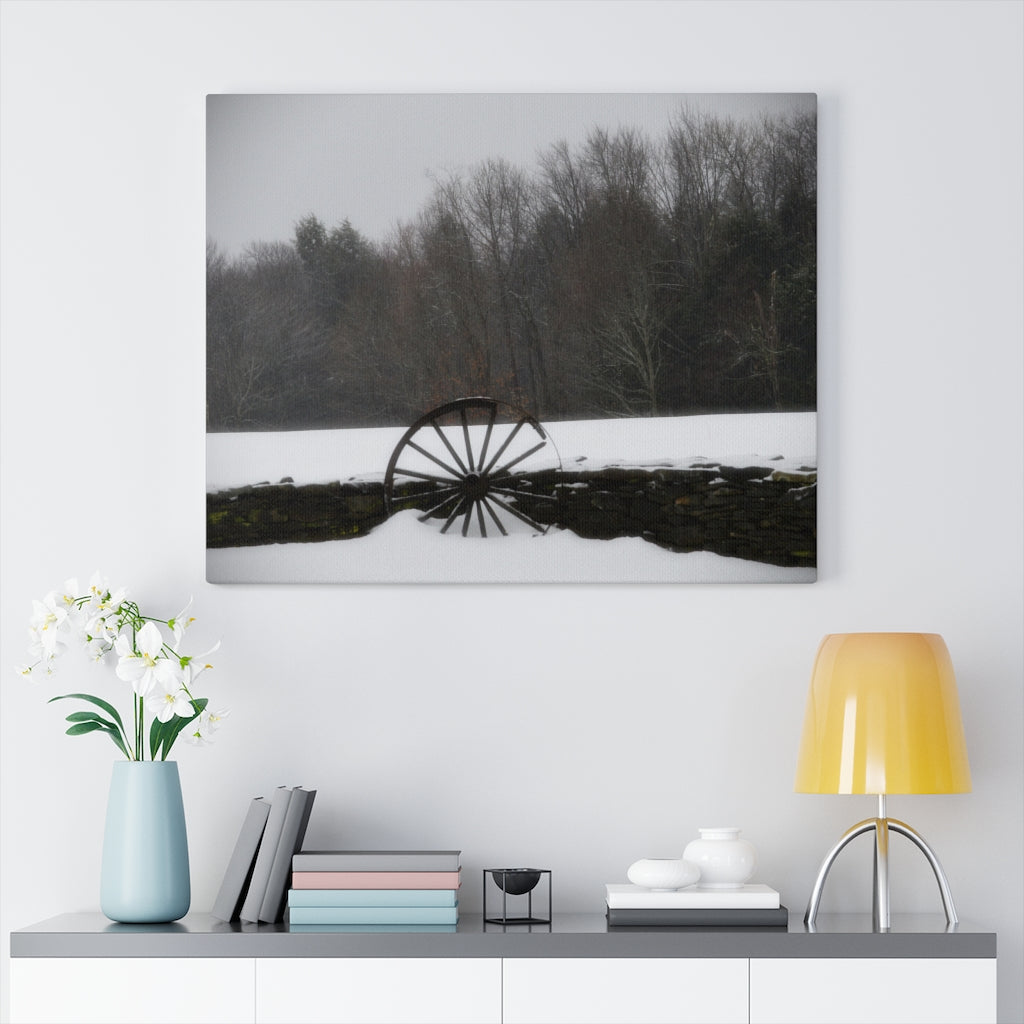 Wagon Wheel Stretched Canvas