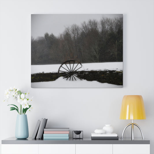 Wagon Wheel Stretched Canvas