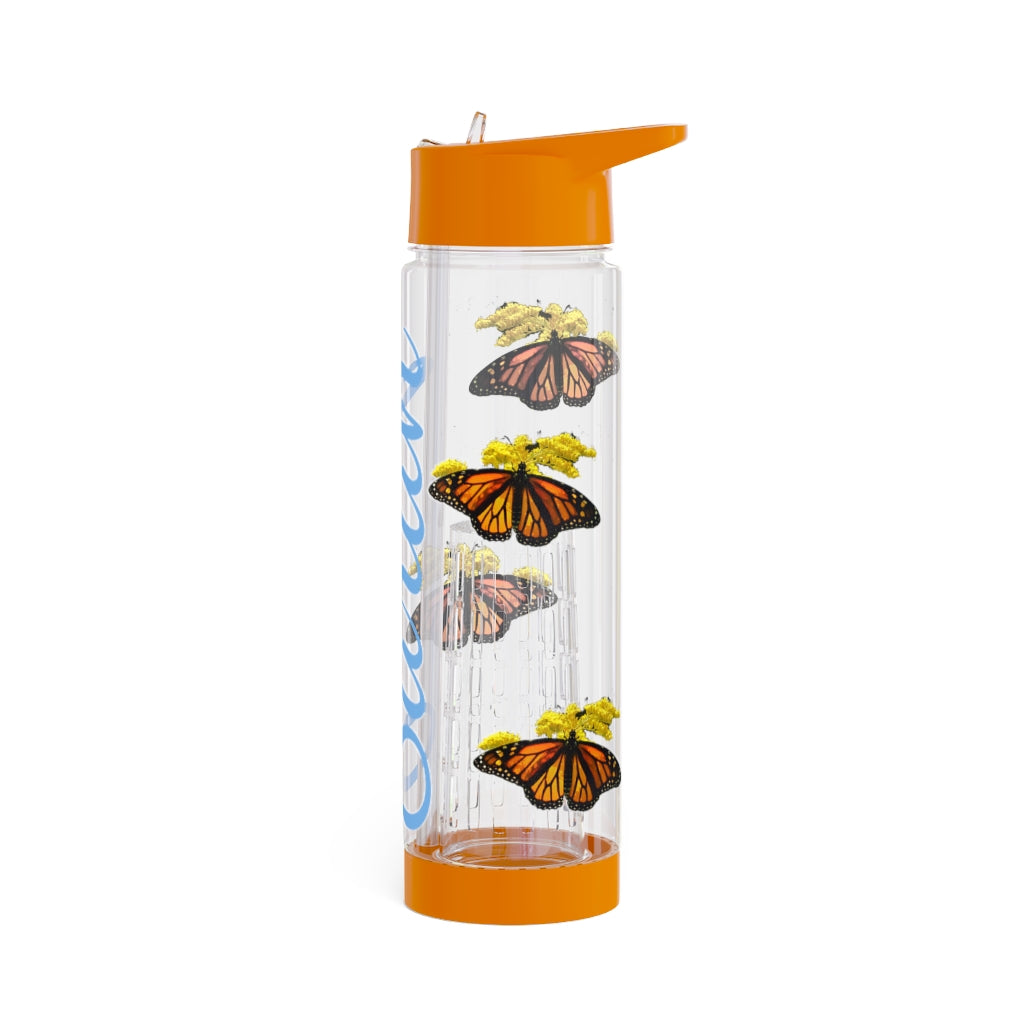 Personalized & Customized Butterfly Infuser Water Bottle (Elizabeth) (not a decal) I Gift I Bridesmaid I Teacher I Workout I Coworker