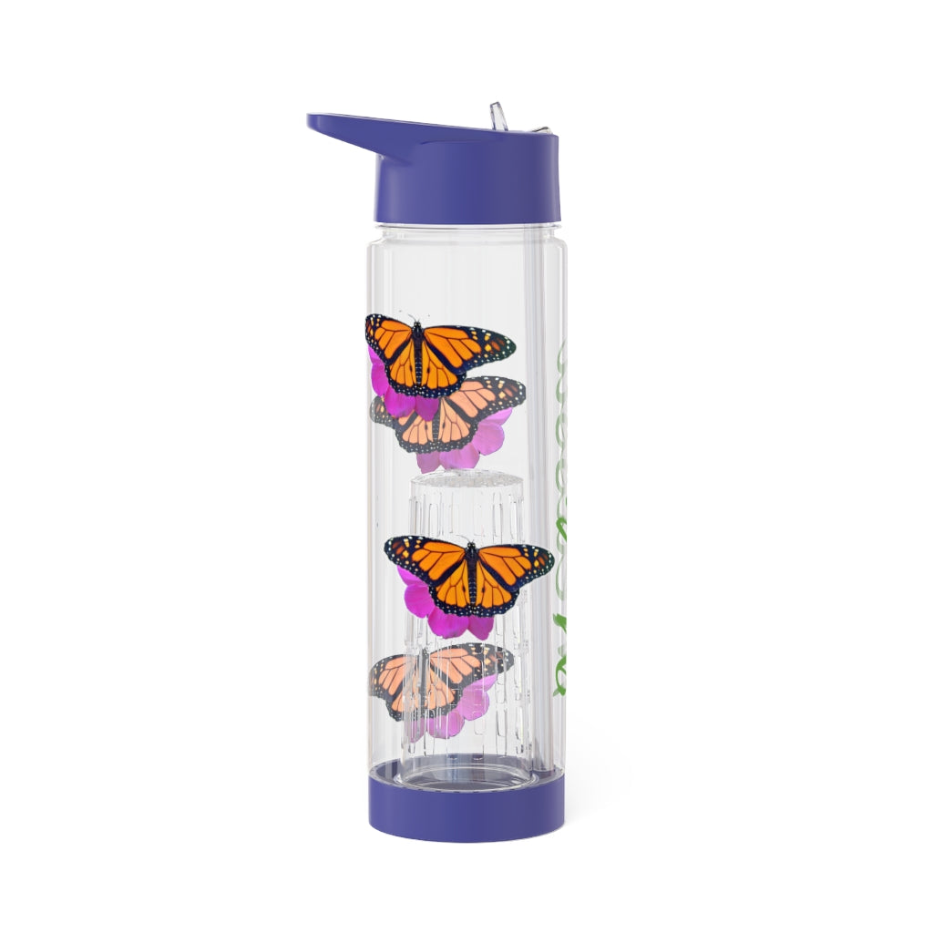 Personalized & Customized Butterfly Infuser Water Bottle (Marco) (not a decal) I Gift I Bridesmaid I Teacher I Workout I Coworker I Birthday