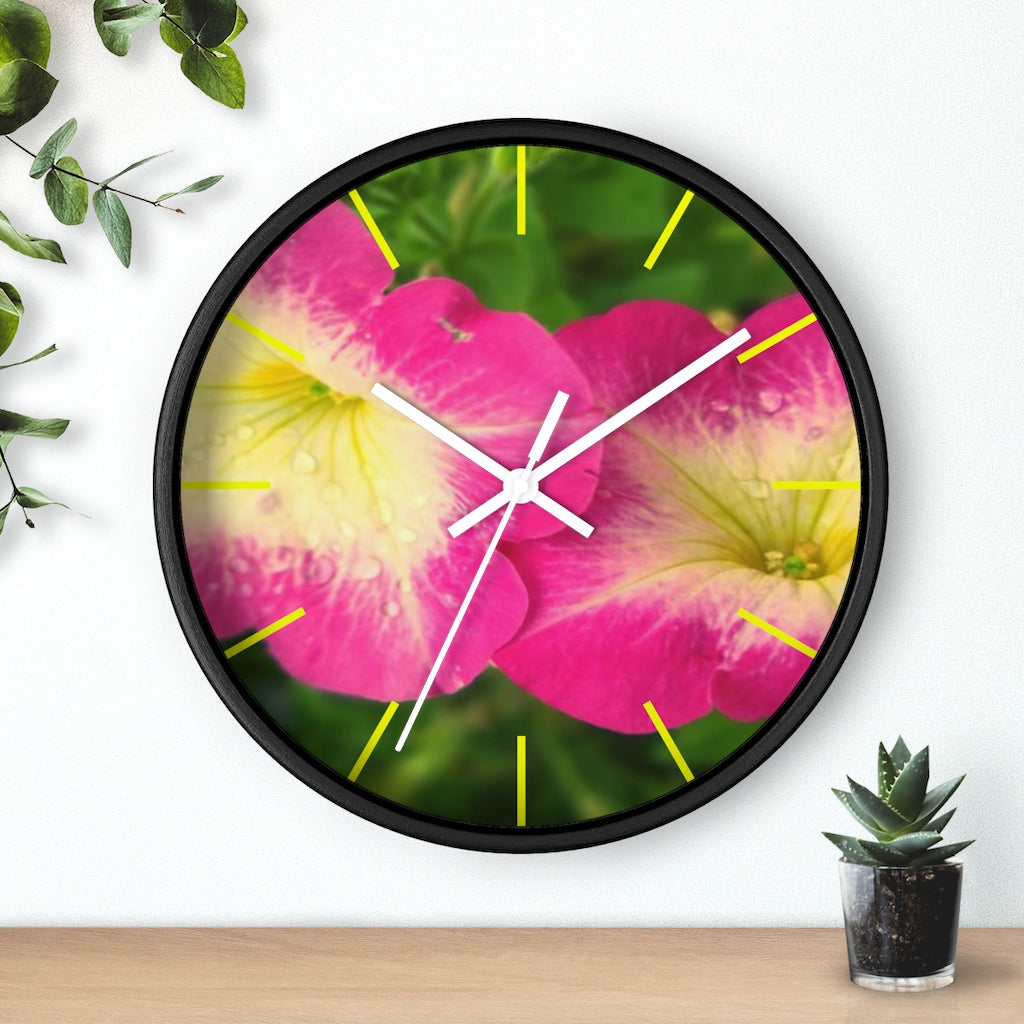 Petunia Wall clock