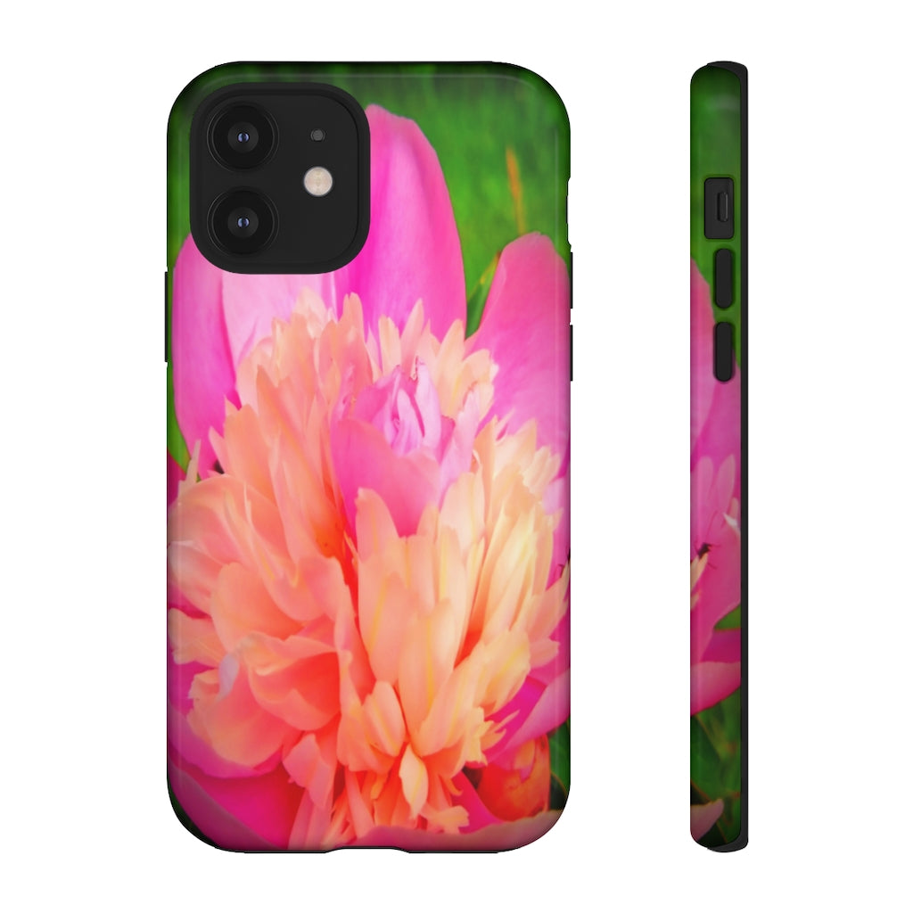 Pink Peony Mobile Phone Case for iPhone and Samsung Galaxy