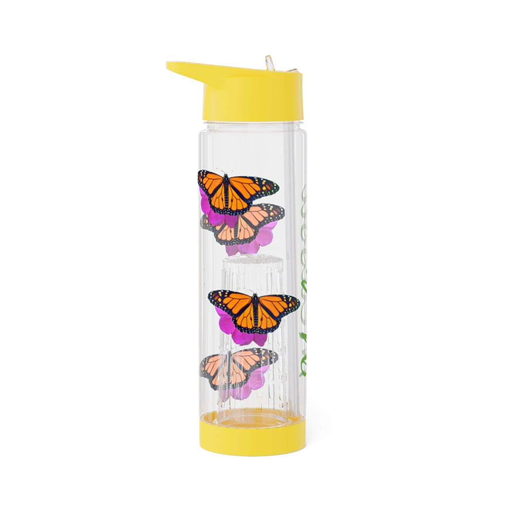 Personalized & Customized Butterfly Infuser Water Bottle (Marco) (not a decal) I Gift I Bridesmaid I Teacher I Workout I Coworker I Birthday