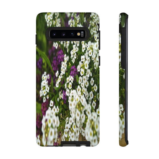 Sweet Alyssum Mobile Phone Case for iPhone and Samsung Galaxy