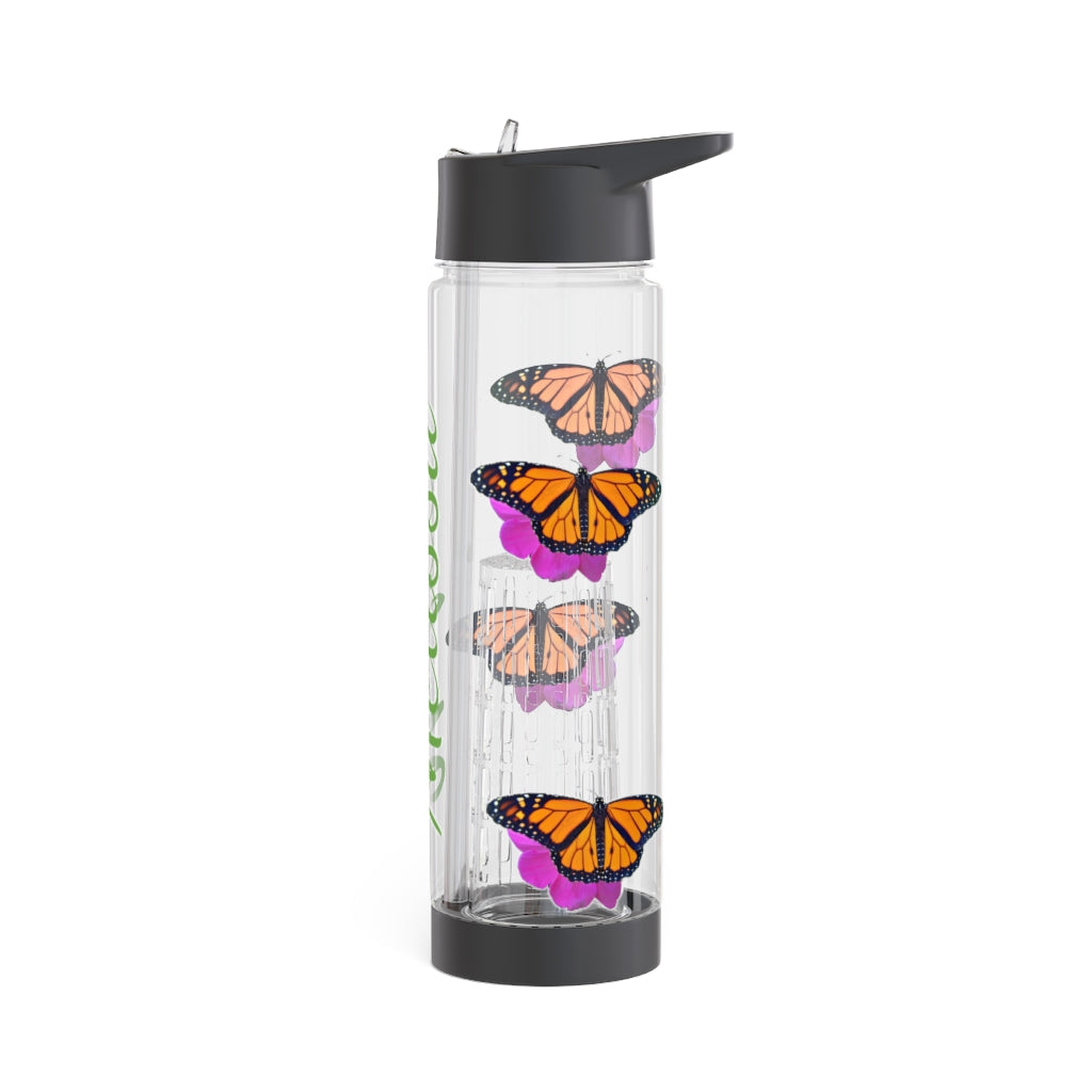 Personalized & Customized Butterfly Infuser Water Bottle (Marco) (not a decal) I Gift I Bridesmaid I Teacher I Workout I Coworker I Birthday