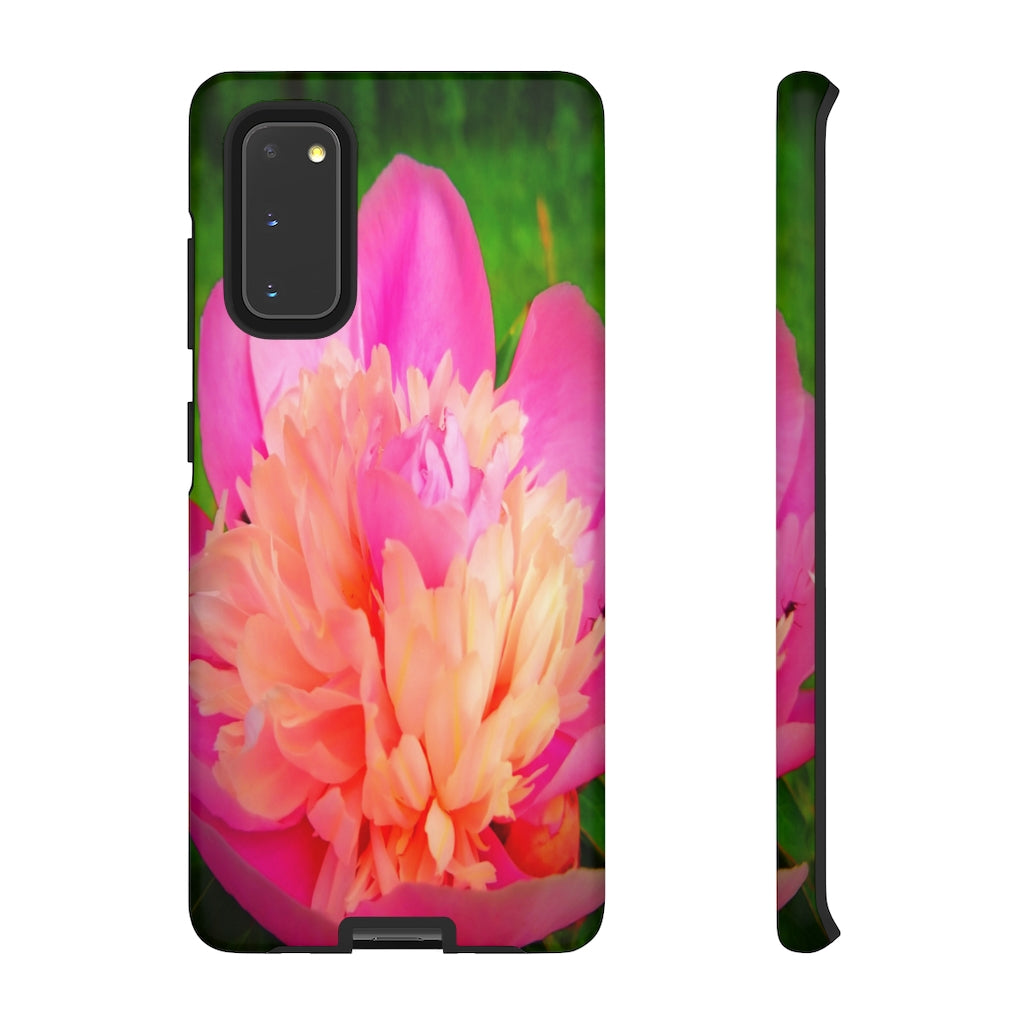 Pink Peony Mobile Phone Case for iPhone and Samsung Galaxy