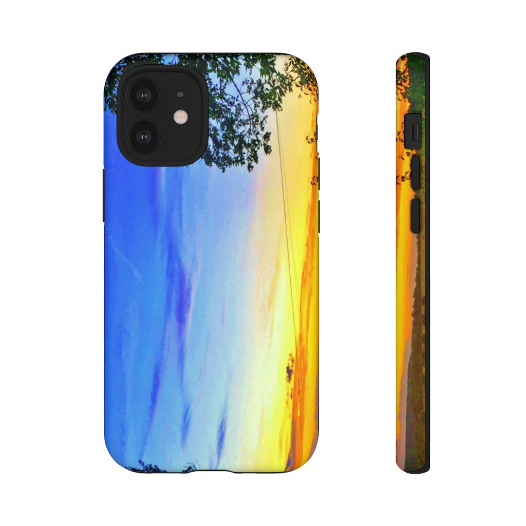 Sunset on the Horizon (vertical)  Mobile Phone Case for iPhone and Samsung Galaxy