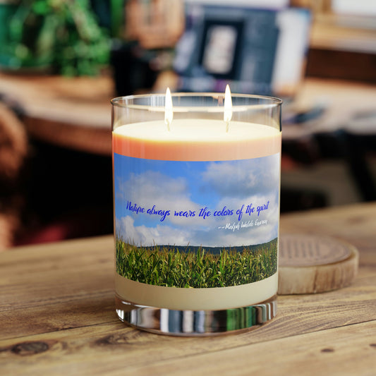 Double-wick Scented Candle - Full Glass, 11oz--Sunny Day Cornfield photo