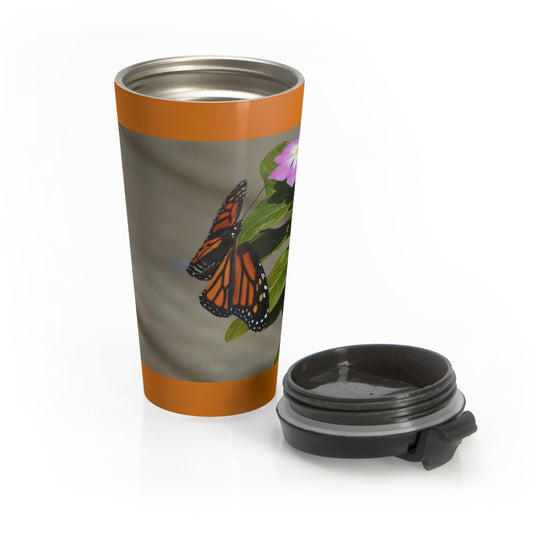 Monarch Butterfly Stainless Steel Travel Mug