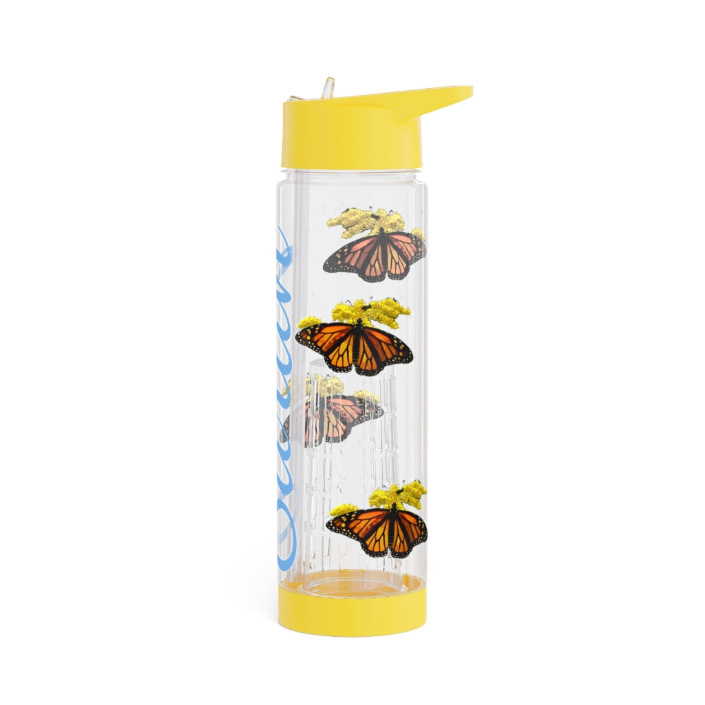 Personalized & Customized Butterfly Infuser Water Bottle (Elizabeth) (not a decal) I Gift I Bridesmaid I Teacher I Workout I Coworker