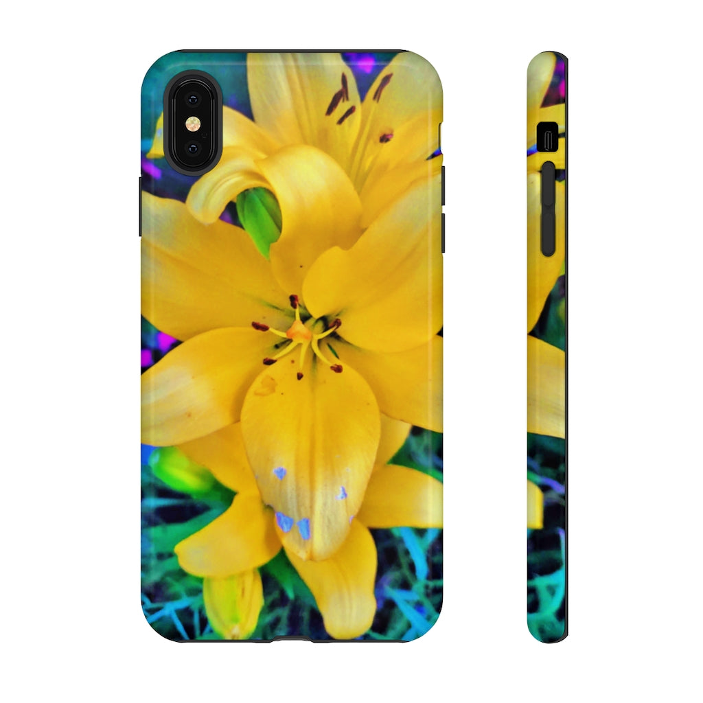 Yellow Lily Tough Case for iPhone and Samsung Galaxy