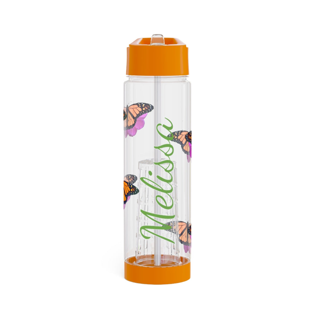 Personalized & Customized Butterfly Infuser Water Bottle (Marco) (not a decal) I Gift I Bridesmaid I Teacher I Workout I Coworker I Birthday