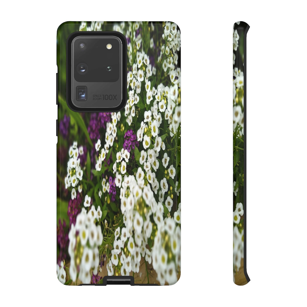 Sweet Alyssum Mobile Phone Case for iPhone and Samsung Galaxy