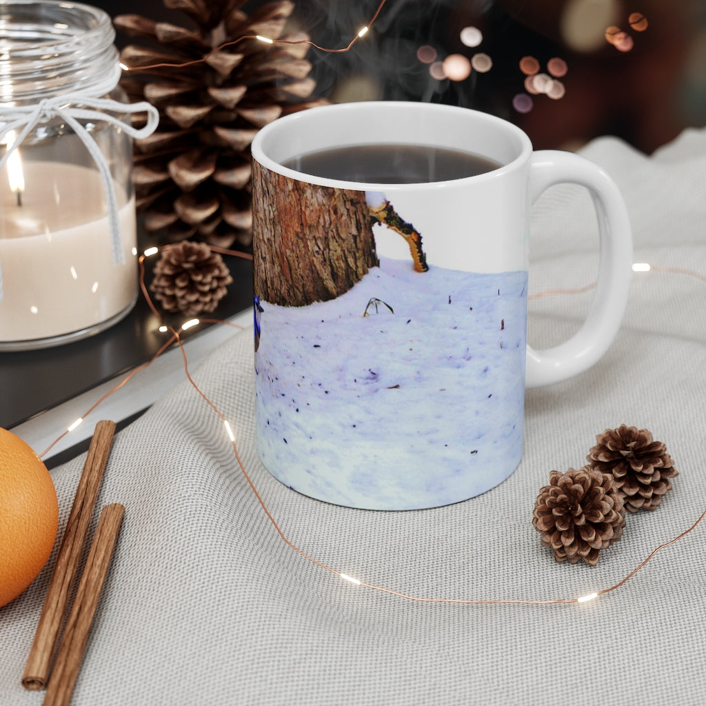 Winter Blue Jay Mug 11oz