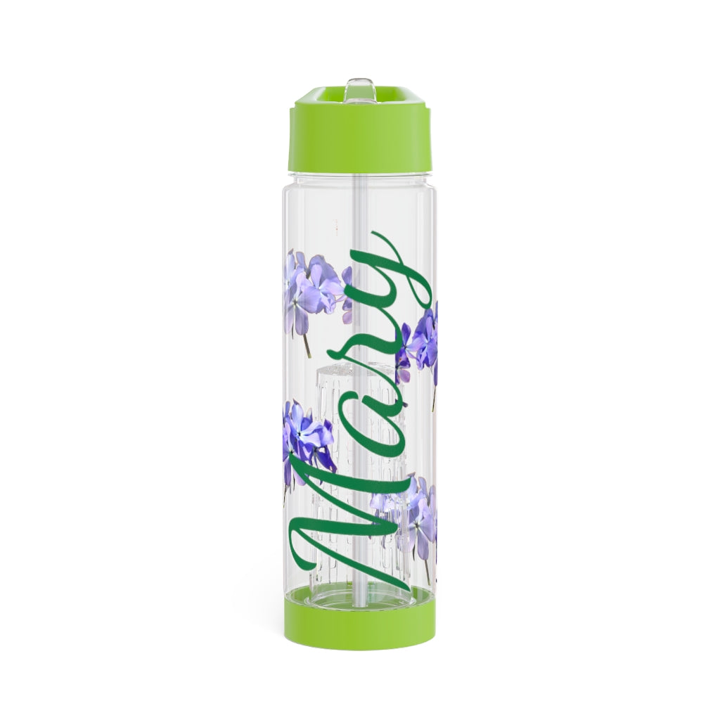 Personalized and Customized Infuser Water Bottle (Wild Blue Phlox) (not a decal) I Gift I Bridesmaid I Teacher I Gym I Coworker I For Her