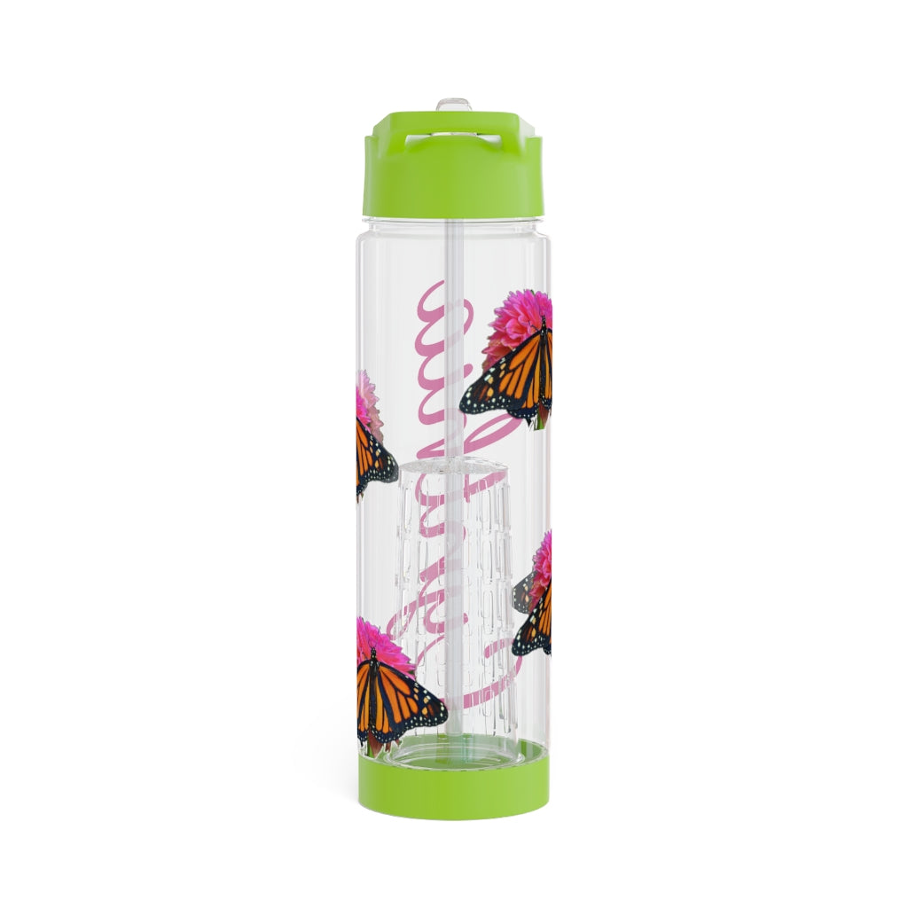 Personalized & Customized Butterfly Infuser Water Bottle (Bianca) (not a decal) I Gift I Bridesmaid I Teacher I Workout I Coworker I