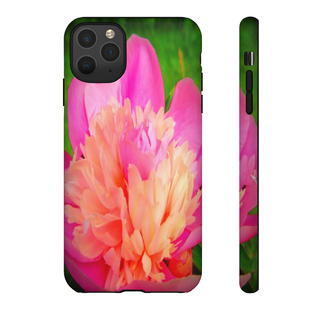 Pink Peony Mobile Phone Case for iPhone and Samsung Galaxy