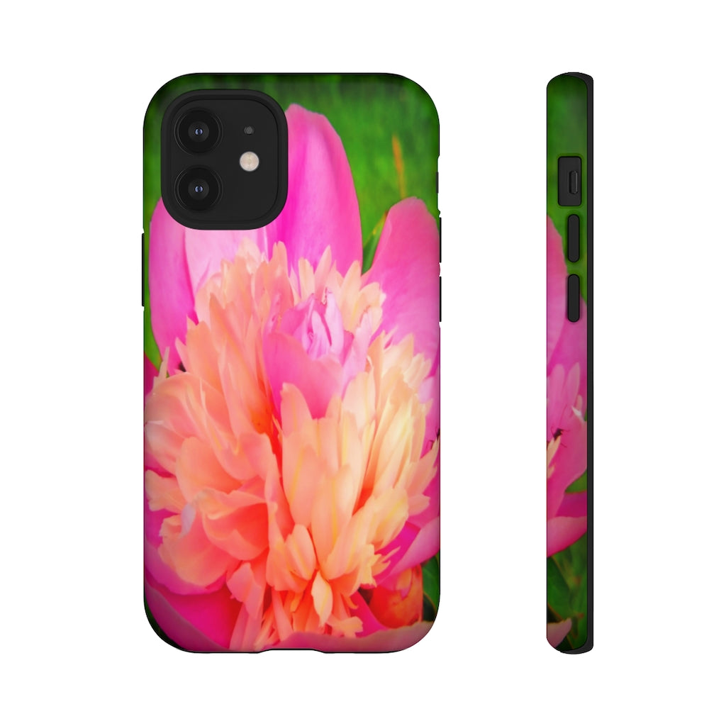 Pink Peony Mobile Phone Case for iPhone and Samsung Galaxy