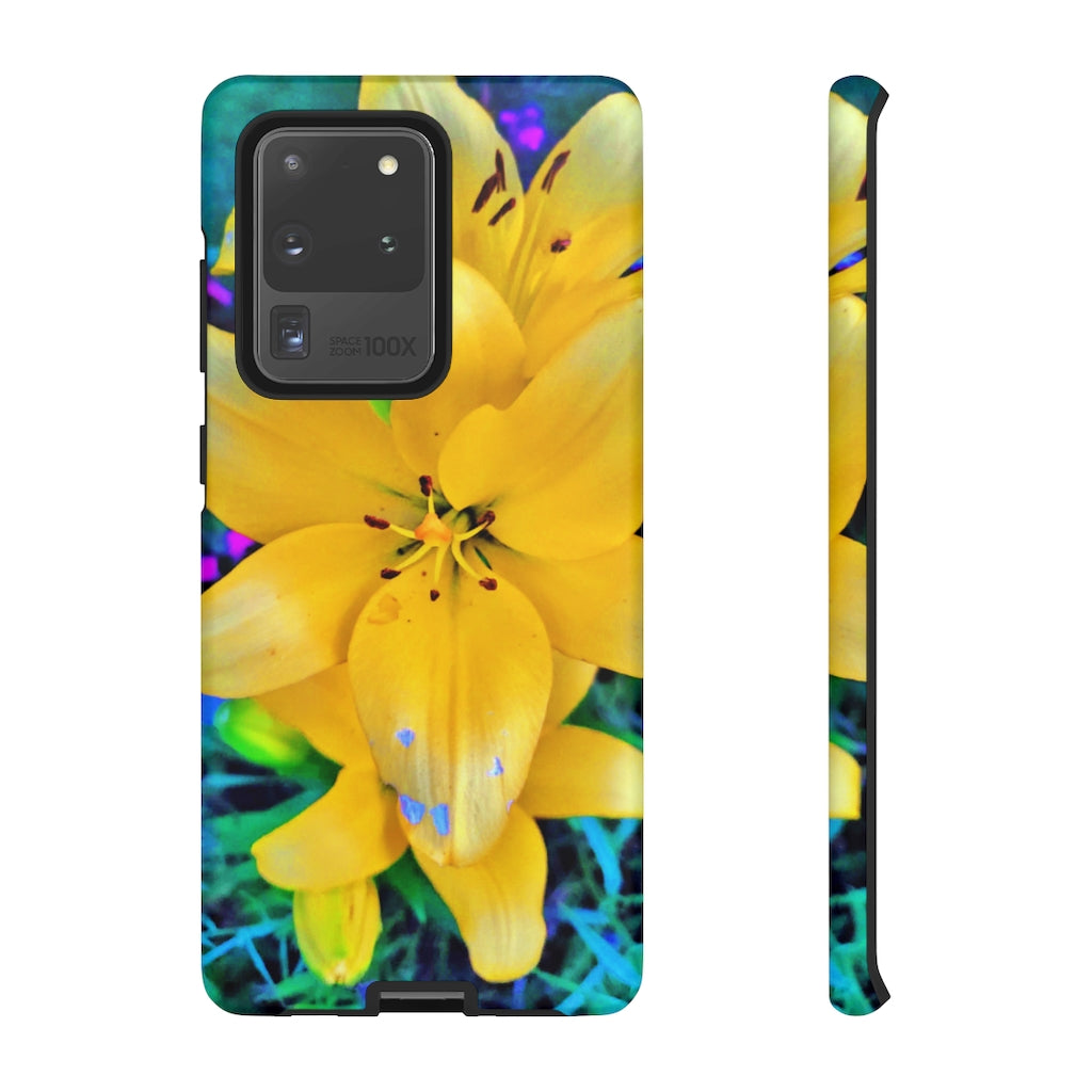 Yellow Lily Tough Case for iPhone and Samsung Galaxy