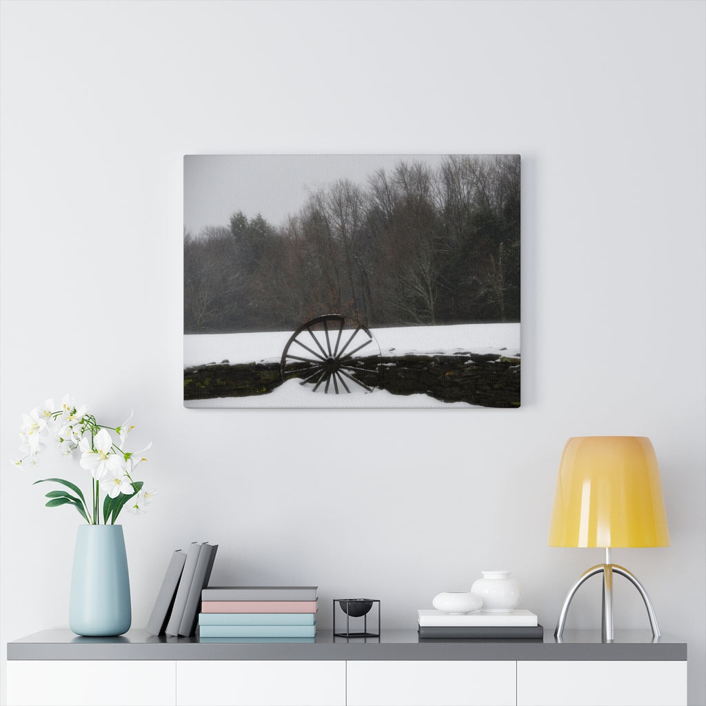 Wagon Wheel Stretched Canvas